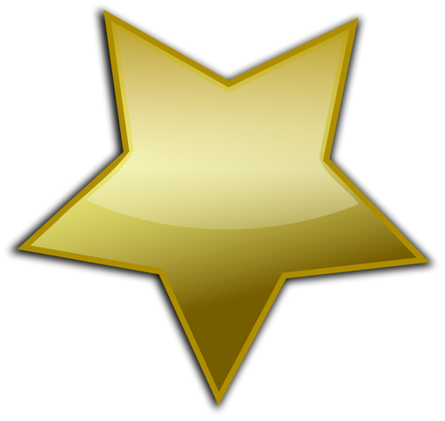 500x473 Golden Star Vector Clip Art Public Domain Vectors