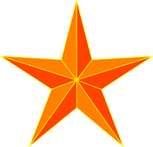 298x288 Stars Clipart Orange