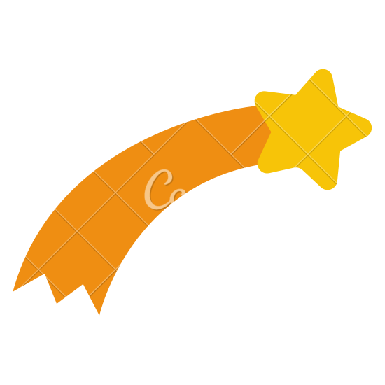 550x550 Shooting Star Vector Icon