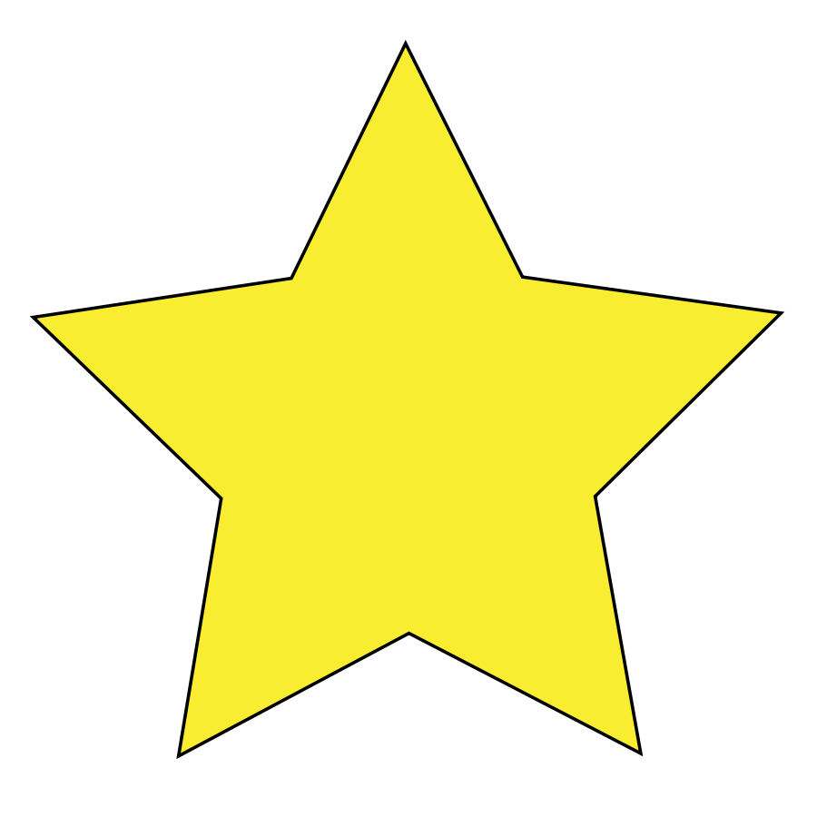 900x900 Vector Clipart Star