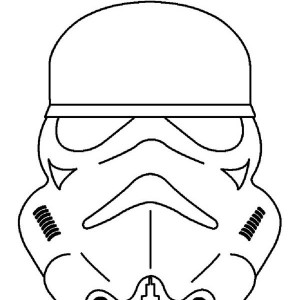 300x300 Picture Of The Clone Trooper Head In Star Wars Coloring Page