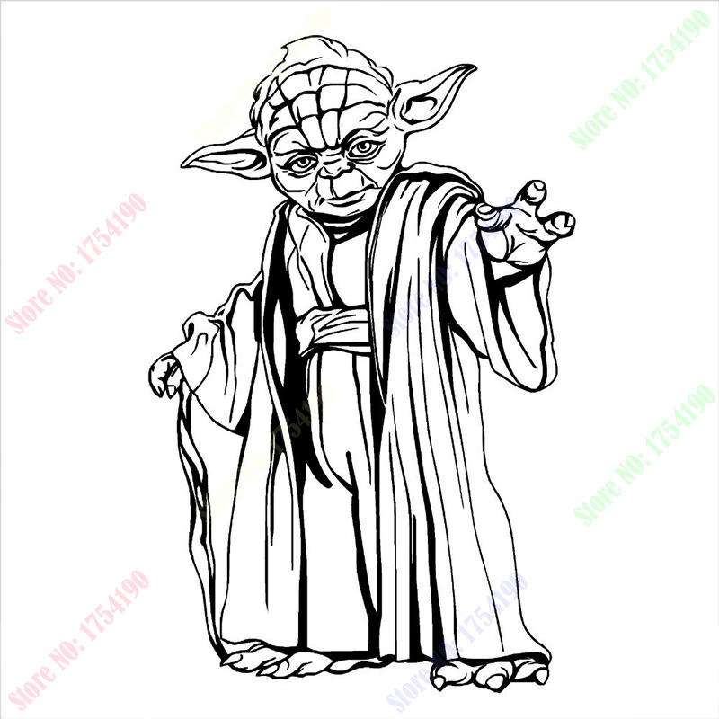800x800 Hot Sale New Yoda Star Wars Wall Art Sticker Wall Decal Diy Home