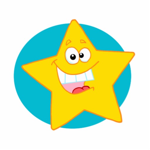 512x512 Cute Smiling Star Clipart