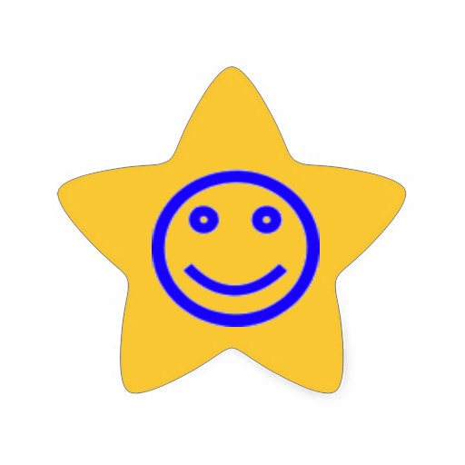 512x512 Free Smiley Face Star Clipart Image