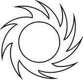 170x165 Clipart Of , Blank, Border, Fancy, Frame, Pinwheel, Starburst