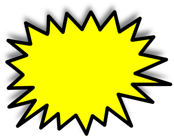 600x468 Yellow Starburst Clipart Clipart Panda
