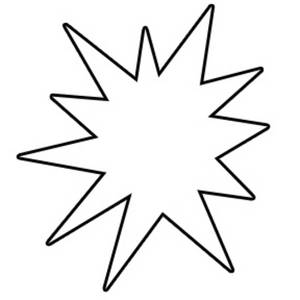 300x300 Starburst Clip Art Outline Free Clipart Images 7