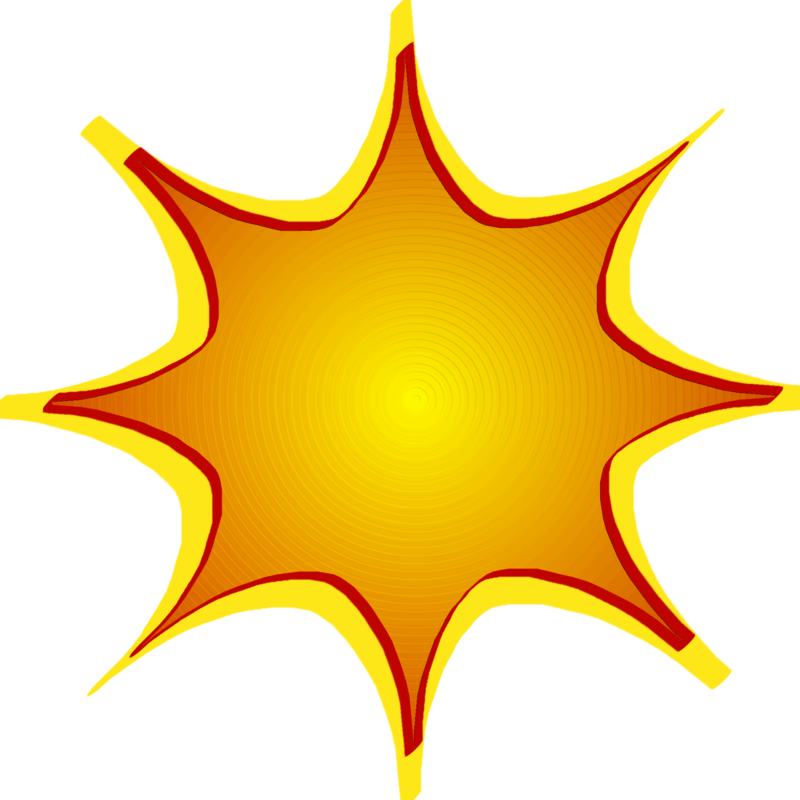 800x800 Yellow Starburst Clipart