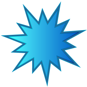 300x300 Blue Starburst Clipart Kid 2