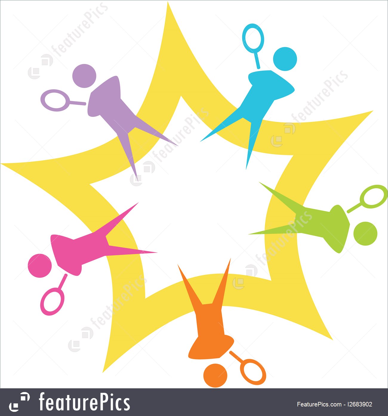 1300x1392 Tennis Starburst Illustration