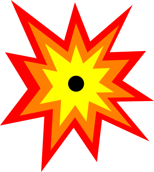 534x597 Yellow Clipart Explosion