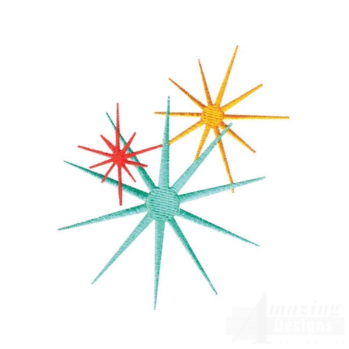 500x500 Retro Starbursts