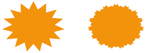 510x179 Bursting Stars With Scaling And Corner Effects