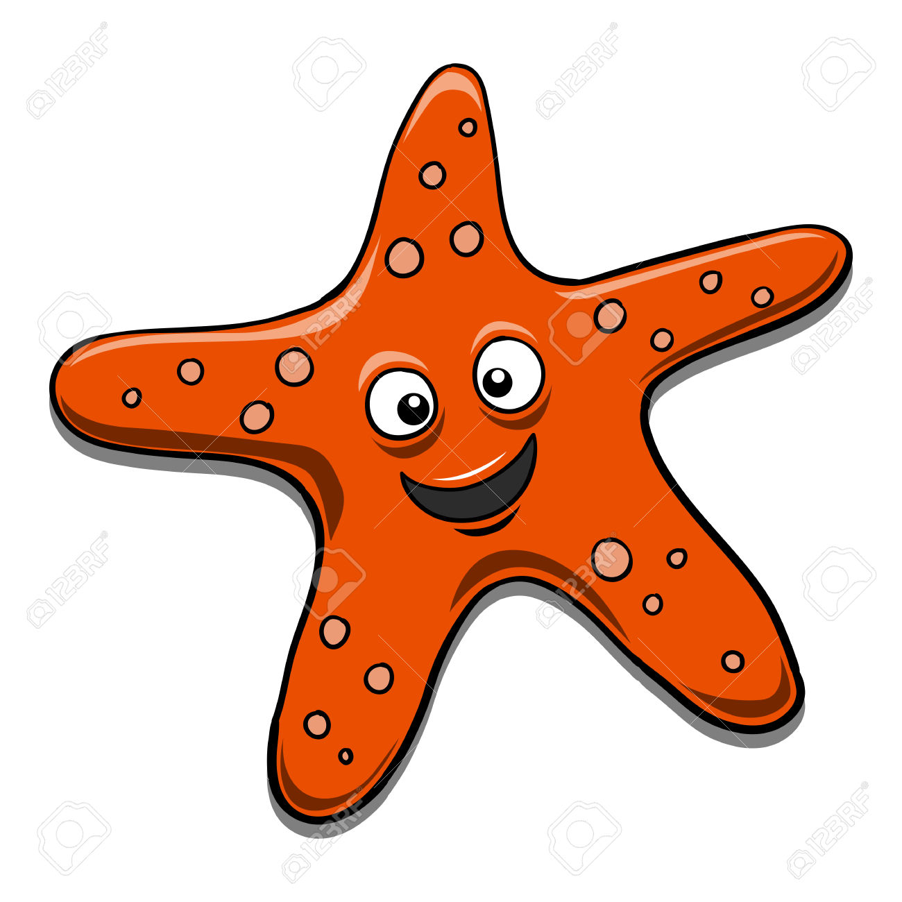 1300x1300 Starfish Clipart Face