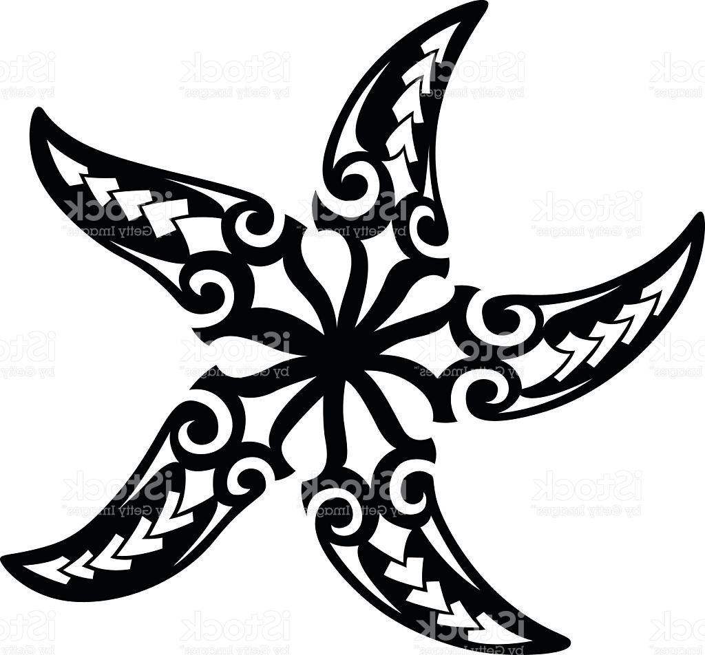 1024x952 Best Tribal Starfish Vector Drawing