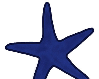 340x270 Starfish Craft Outline Clipart Image