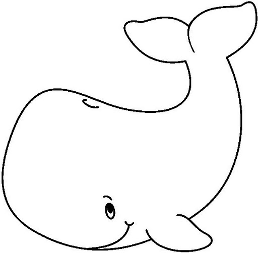 512x502 Whale Pattern. Use The Printable Outline For Crafts, Creating