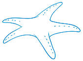 170x125 Clip Art Of A Star Fish Outline K11397858