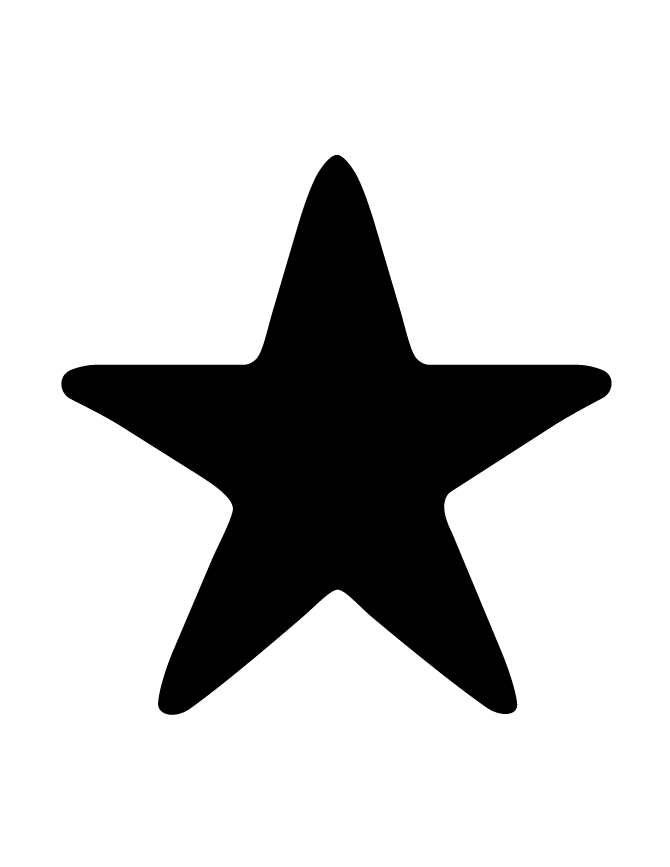 670x867 Starfish Silhouette H Amp M Coloring Pages