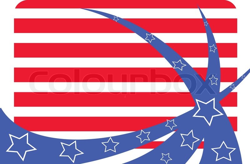 800x526 Background With White And Red Stripes And Stars Stock Vector