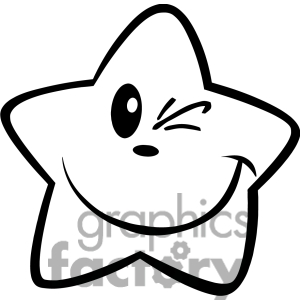 300x300 Cute Star Clipart Black And White