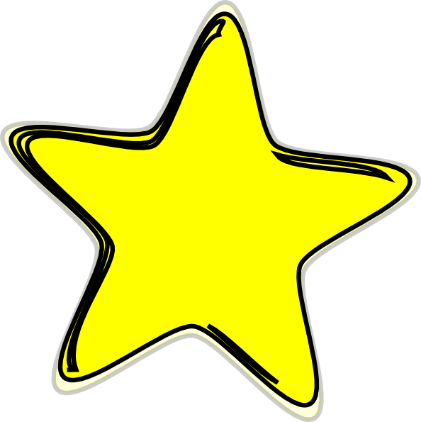 594x595 Yellow Star2 Clip Art