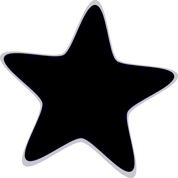 594x595 Star Black And White Large Star Clip Art Black And White Pics