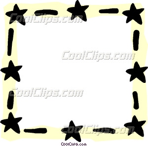 300x296 Planets Stars Moon Border Clip Art