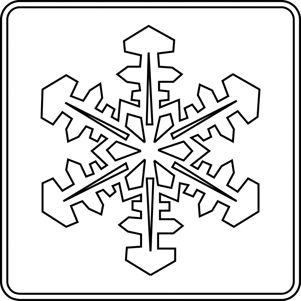 1024x1024 Winter Recreation Area, Outline Clipart Etc