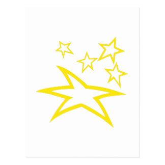 324x324 Star Outlines Postcards Zazzle