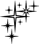 135x150 Star Stickers Star Decals