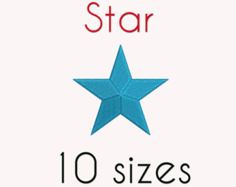 340x270 Star Embroidery Etsy