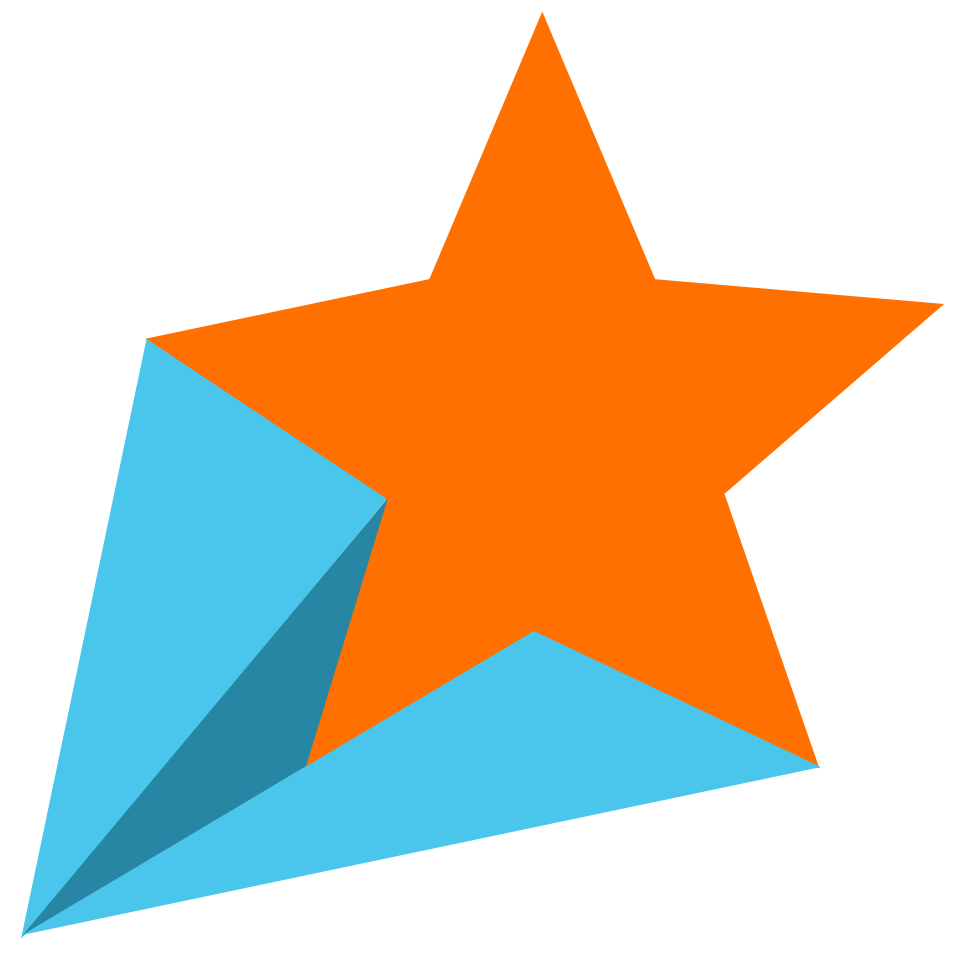 969x966 Orange Star Clipart