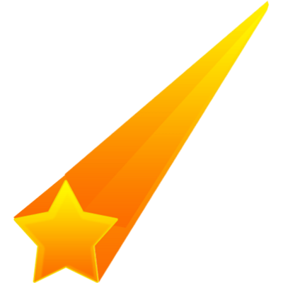 400x400 Colourful Shooting Stars Transparent Png