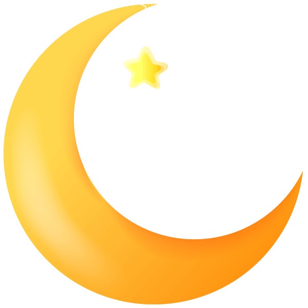 600x600 Black Stars And Moon Clipart