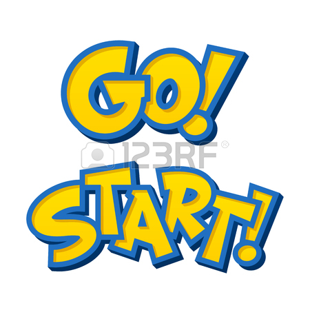 450x450 Smartphone Game Style Lettering With Phrases Go And Start Royalty