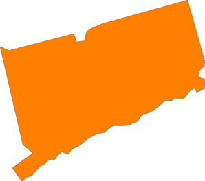 298x264 Connecticut State Orange Clip Art