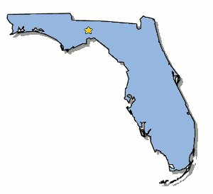 300x274 Florida State Map Clipart