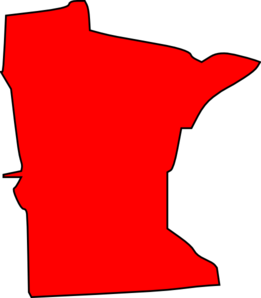 261x298 Red Minnesota State Clip Art