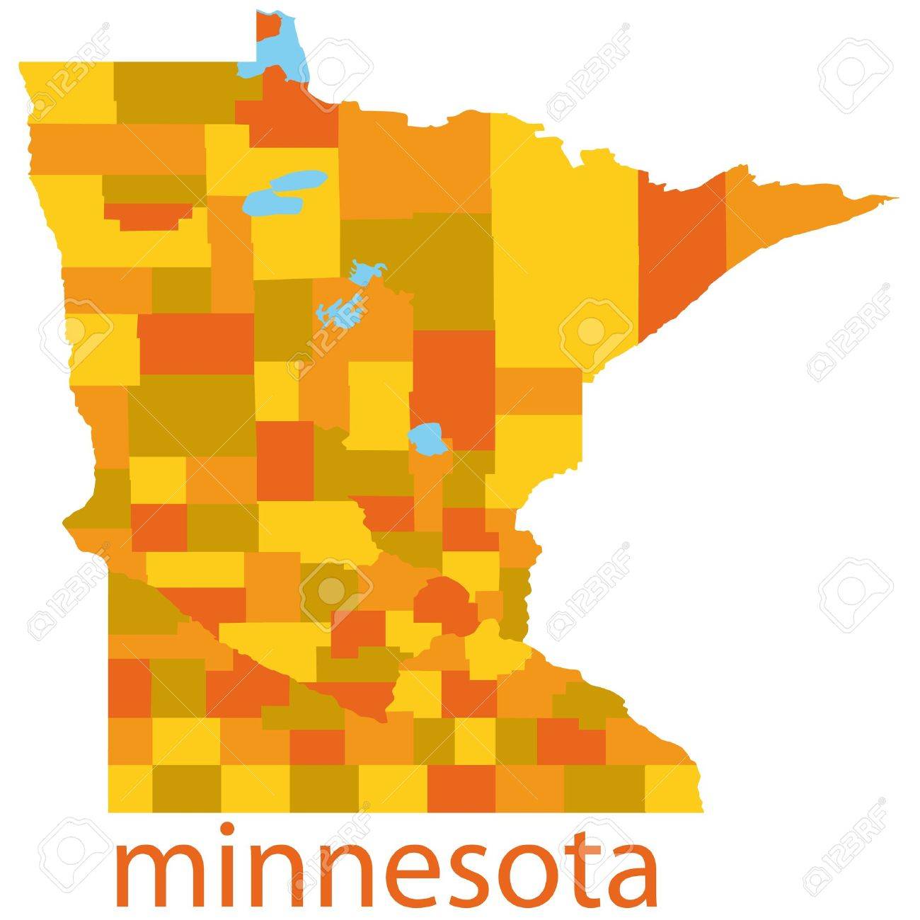1300x1300 Usa Map States Minnesota