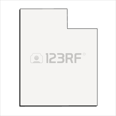 450x450 Vector Ohio State 3d Outline Map Royalty Free Cliparts, Vectors
