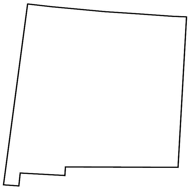 660x660 Oklahoma Vector Map