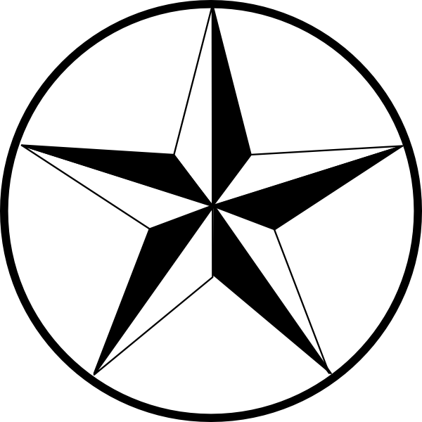 600x600 Texas Star Clip Art