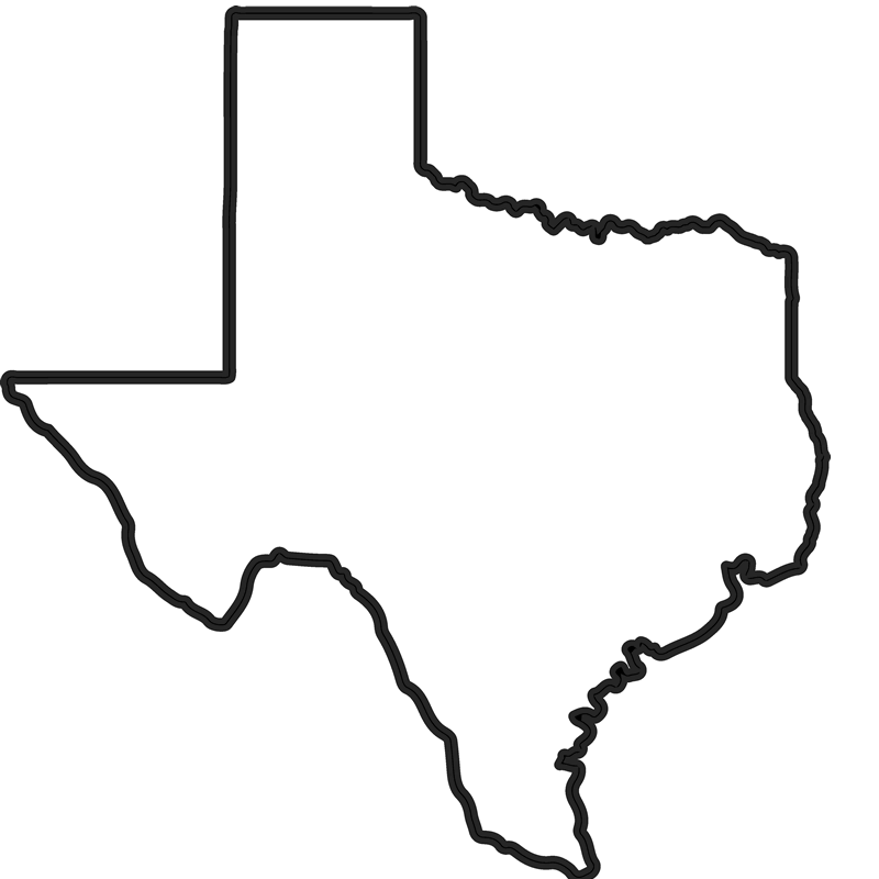 800x800 Texas Outline Rubber Stamp State Rubber Stamps Stamptopia