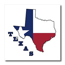 250x250 Texas State Map Clipart