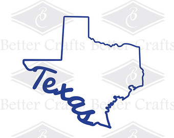 340x270 Texas State Outline Etsy