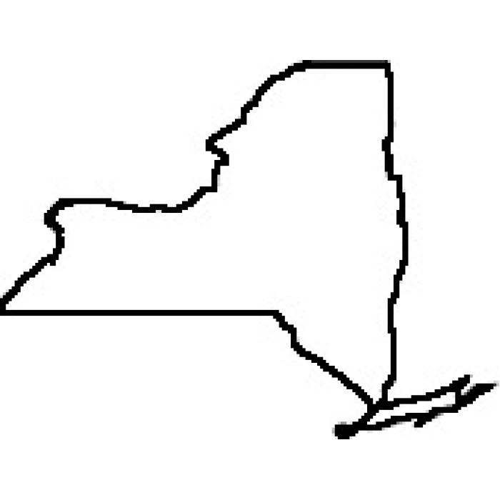 700x700 Clipart New York State Map