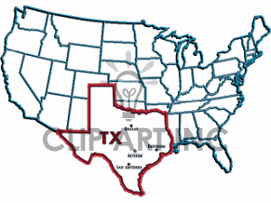 300x225 Top 48 United States Clip Art