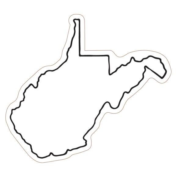 580x580 Wv State Outline Clip Art