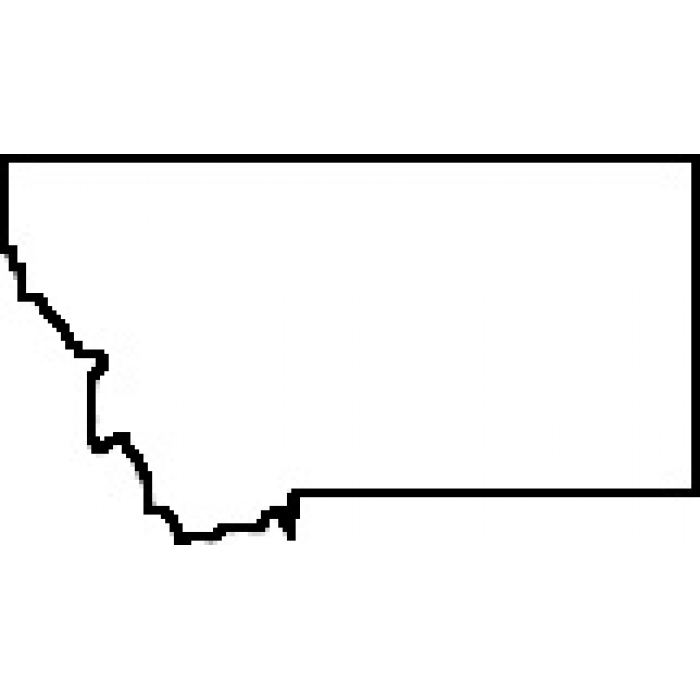 700x700 Clipart States Outline Montana